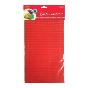 Rechizite, Creativitate, Hobby - CARTON ONDULAT A4 5COLI 5CULORI AD028