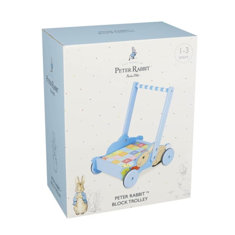 Jocuri si jucarii - Carucior cu cuburi Peter Rabbit™, Orange Tree Toys