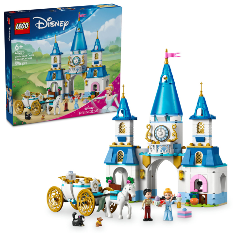 Lego Disney - LEGO Disney Princess Castelul si Caleasca Cenusaresei 43275