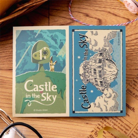 PRECOMENZI - Castle in the Sky Sticker Robot & Castle Laputa Retro