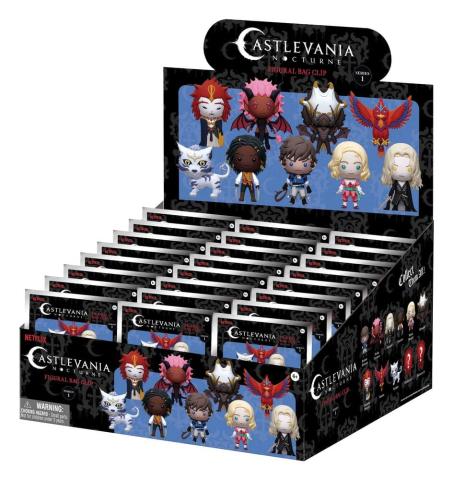 PRECOMENZI - Castlevania Nocturne 3D Foam Bag Clips Serie 1 Display (24)