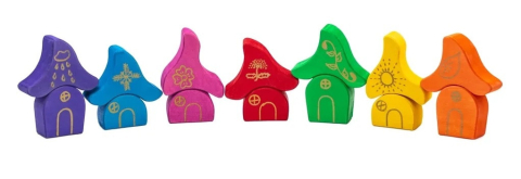 Jocuri si jucarii - Casutele piticilor, joc handmade Marc toys