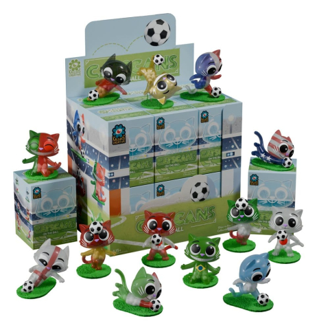 Cat Scans Mini Figures S3 - On the Ball 6 cm Blind Box Display (12) [1]
