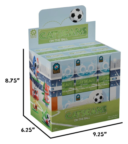 Cat Scans Mini Figures S3 - On the Ball 6 cm Blind Box Display (12) [3]