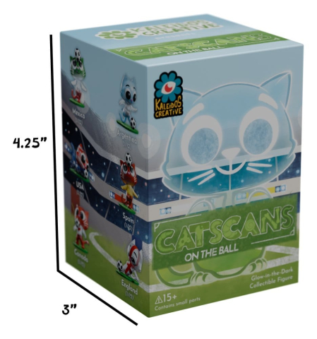 Collectibles - Cat Scans Mini Figures S3 - On the Ball 6 cm Blind Box Display (12)