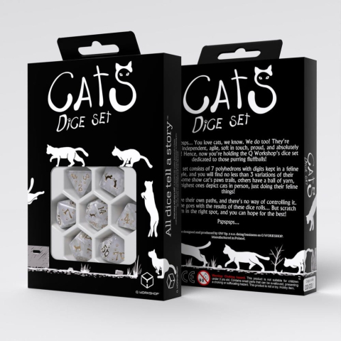 PRECOMENZI - CATS Dice Set of 7 Purrl