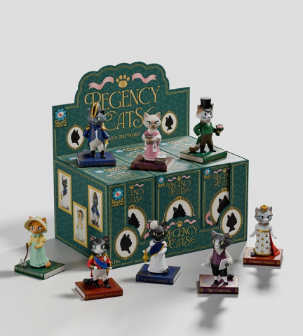 Regency Cats Mini Figures S1 9 cm Blind Box Display (6) [9]