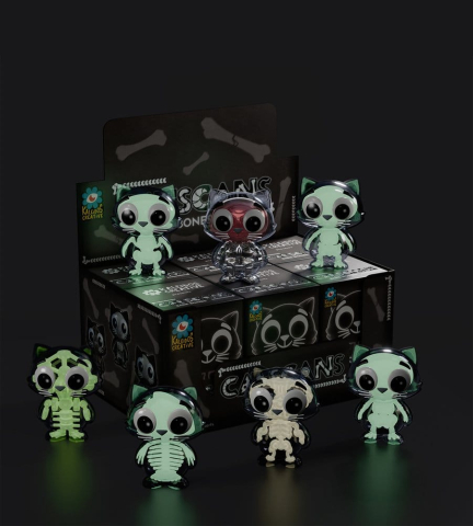 Catscans Mini Figures S2 Bare Bones 6 cm Blind Box Display (6) [9]