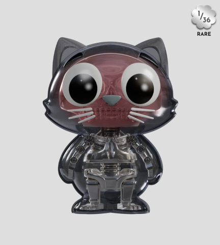 Catscans Mini Figures S2 Bare Bones 6 cm Blind Box Display (6) [6]