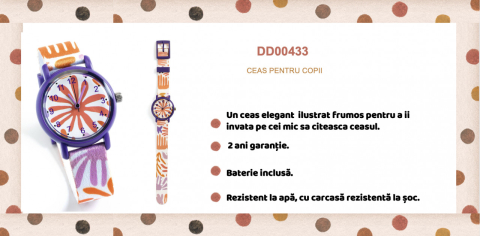 Ceas de mana Frunze colorate, Djeco [3]