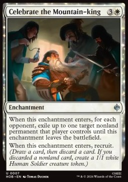 Magic: The Gathering Singles - Celebrate the Mountain-king The Hobbit - Singles 7 FOILED