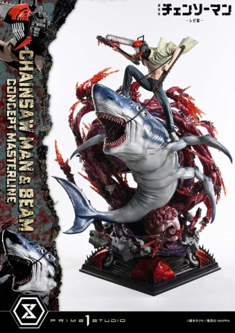 Chainsaw Man Concept Masterline Series Statue 1/6 Chainsaw Man & Beam 73 cm [25]