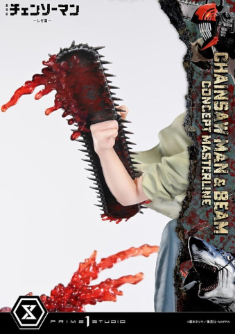 Chainsaw Man Concept Masterline Series Statue 1/6 Chainsaw Man & Beam Bonus Version 73 cm [19]