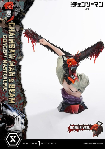 Chainsaw Man Concept Masterline Series Statue 1/6 Chainsaw Man & Beam Bonus Version 73 cm [10]