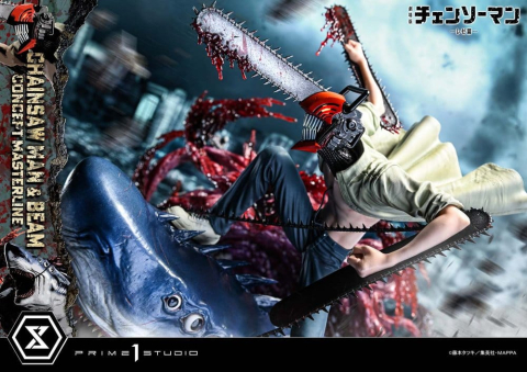 Chainsaw Man Concept Masterline Series Statue 1/6 Chainsaw Man & Beam Bonus Version 73 cm [3]