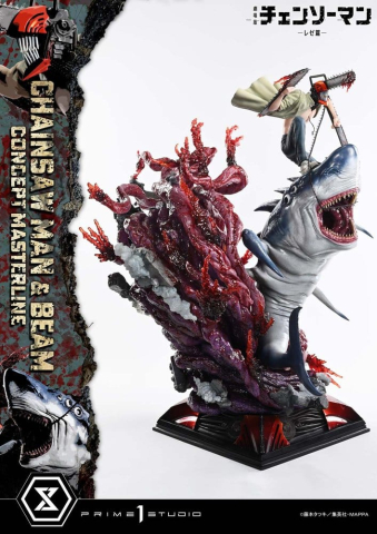 Chainsaw Man Concept Masterline Series Statue 1/6 Chainsaw Man & Beam Bonus Version 73 cm [14]