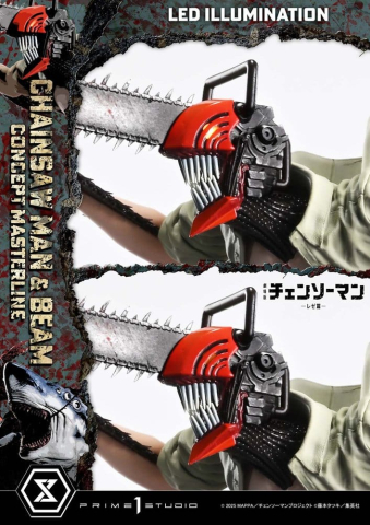 Chainsaw Man Concept Masterline Series Statue 1/6 Chainsaw Man & Beam Bonus Version 73 cm [7]