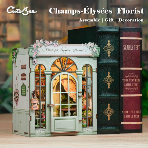 Champs-Élysées Florist - DIY Miniature House Kit cu LED [1]