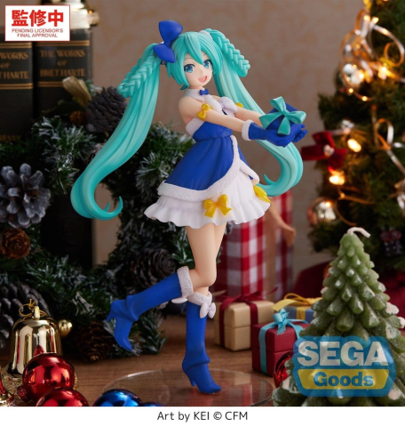 Collectibles - Character Vocal Series 01: Hatsune Miku High Premium PVC Figure Hatsune Miku Sapphire Christmas Ver. 21 cm