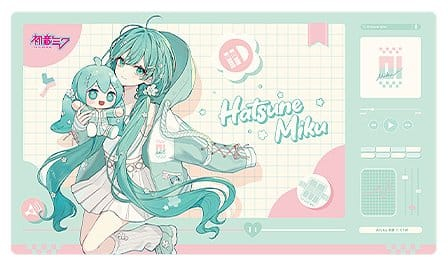 PRECOMENZI - Character Vocal Series 01: Hatsune Miku Miku Hug Series Desk Mat: Flower Ver. 70 x 40 cm