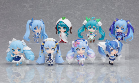 PRECOMENZI - Character Vocal Series 01: Hatsune Miku Mini Figure Snow Miku All Stars Figure Collection Vol. 2 8 cm Blind Box Assortment (8)