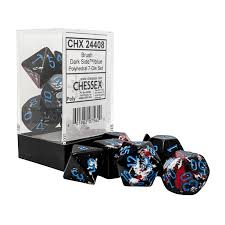Board Games - Chessex Brush Dark Side Set 7 Zaruri Polyhedral