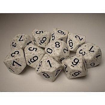 Zaruri - Chessex Speckled Polyhedral Ten d10 Set - Arctic Camo