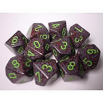 Zaruri - Chessex Speckled Polyhedral Ten d10 Set - Earth