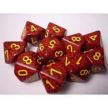 Zaruri - Chessex Speckled Polyhedral Ten d10 Set - Mercury