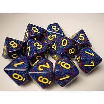 Zaruri - Chessex Speckled Polyhedral Ten d10 Set - Twilight