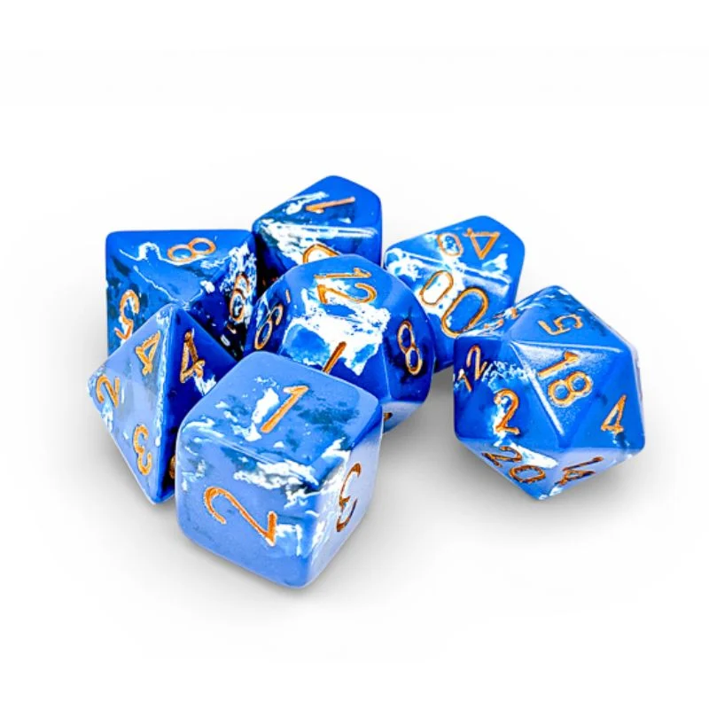 Chessex Wavebreak Gold Set Zaruri Poliedrice RPG [2]