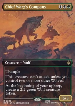 Singles Trading Card Games - Chief Warg's Company The Hobbit: Extras - Singles 208