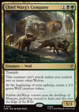 Magic: The Gathering Singles - Chief Warg's Company The Hobbit - Singles 151