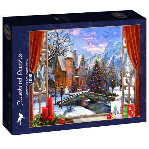 Puzzle - Christmas Mountain View – Puzzle 500 piese