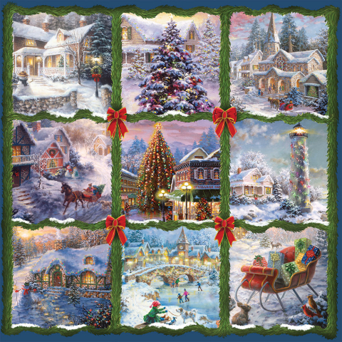 Christmas Nine Patch – Puzzle 1000 piese [1]