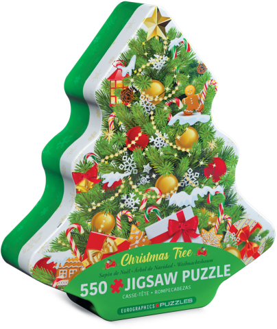 Puzzle 550 piese - Christmas Tree Tin – Puzzle 550 piese