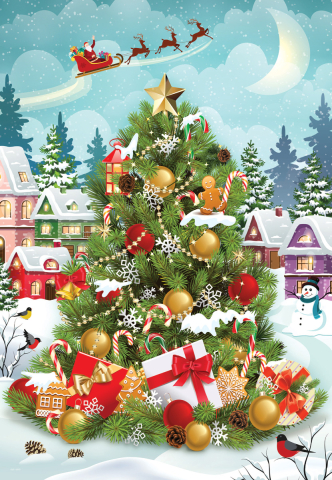 Christmas Tree Tin – Puzzle 550 piese [1]