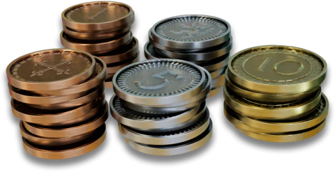 Board Games - Clans of Caledonia Metal Coins Set