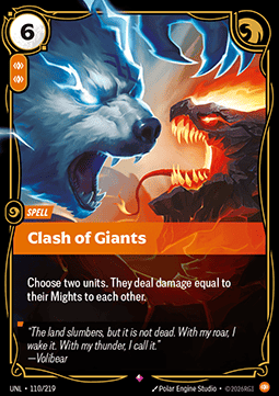 Singles Trading Card Games - Clash of Giants Unleashed - Singles 110