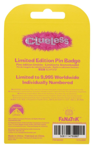 Fashion & Accessories - Clueless Pin Badge Total Betty Limited Edition