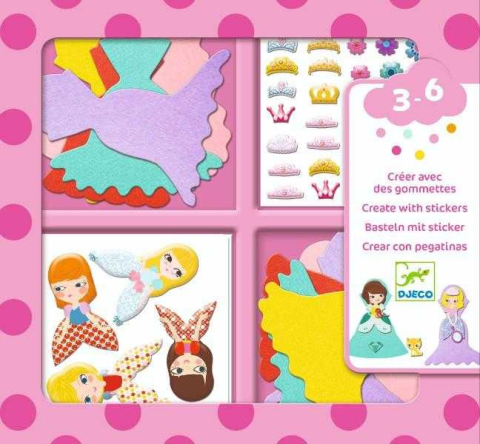 Colaje cu fetru Iubesc printesele, Djeco [1]