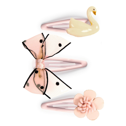 Accesorii - Colectia Plume - 3 agrafe de par Violette, Djeco