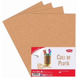 Rechizite, Creativitate, Hobby - COLI DE PLUTA A4 SET 6 AUTOADEZIVE DACO PLT406