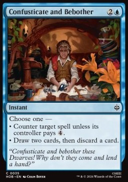 Magic: The Gathering Singles - Confusticate and Bebother The Hobbit - Singles 35 FOILED