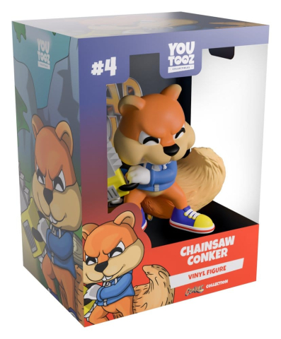 PRECOMENZI - Conker's Bad Fur Day Vinyl Figure Chainsaw Conker 8 cm
