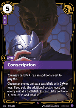 Singles Trading Card Games - Conscription Unleashed - Singles 140