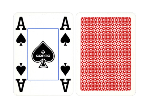Copag – 4 Corner Jumbo Poker Playing Cards (Red / Blue) [4]