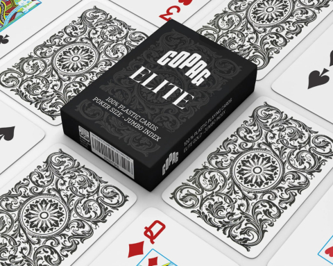 Copag – Elite Poker Size Jumbo Playing Cards Black [1]