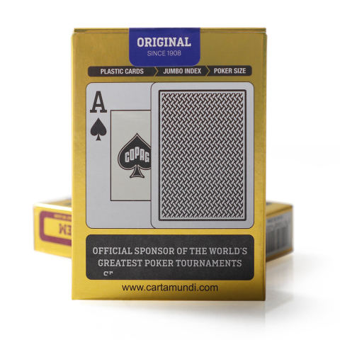 Copag – Texas Hold’em Jumbo Poker Playing Cards (Black / Red) [4]