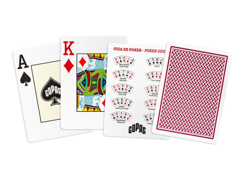 Copag – Texas Hold’em Jumbo Poker Playing Cards (Black / Red) [5]